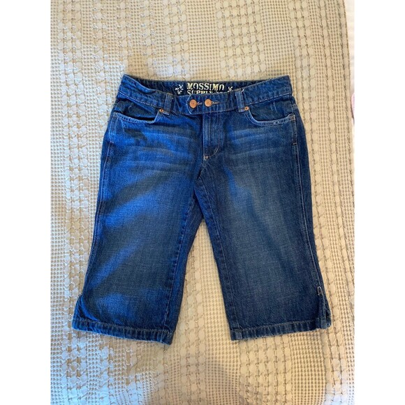 Mossimo Supply Co Denim Shorts  Women’s Size 11 Long Walking Bermuda Distressed - Picture 9 of 9